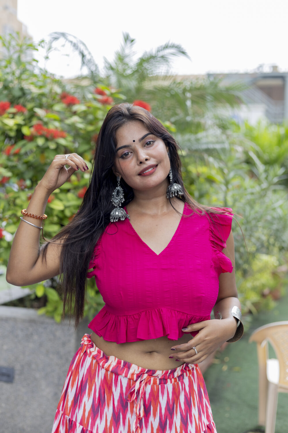 Gulabi Ruffle Blouse