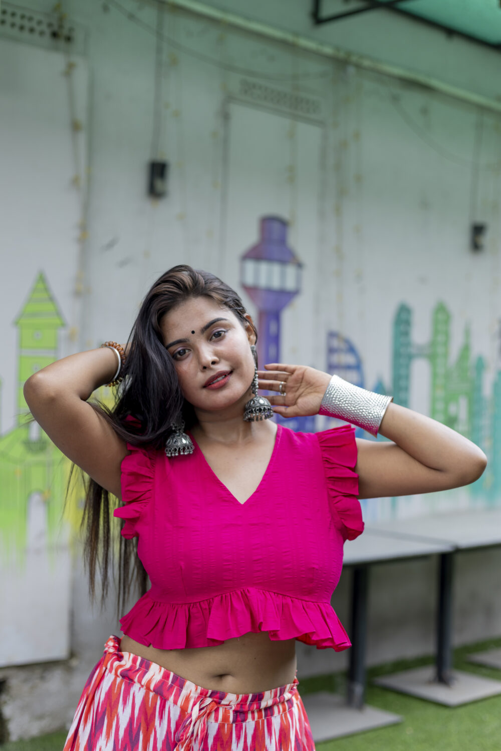 Gulabi Ruffle Blouse